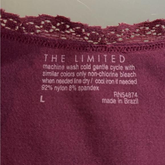 The Limited Purple Lace Trim Tank Top. Never worn! - Picture 3 of 3